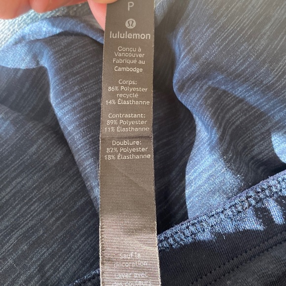 Lululemon T.H.E. Short 9" size s men’s 
Heathered  Iron Blue True Navy shorts - Picture 11 of 15